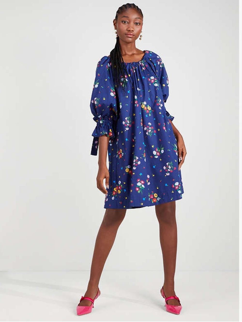 Kate Spade Bouquet Toss Tie Back Dress EUC